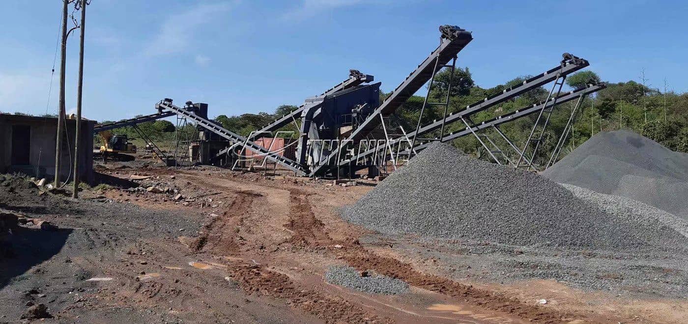 Sand and gravel aggregate production site