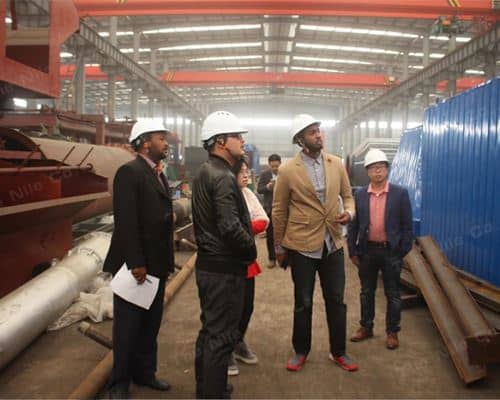 customer visit The Nile factory