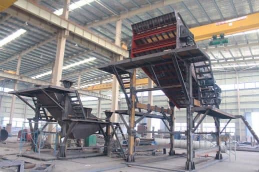 Production of circular vibrating screens for customers