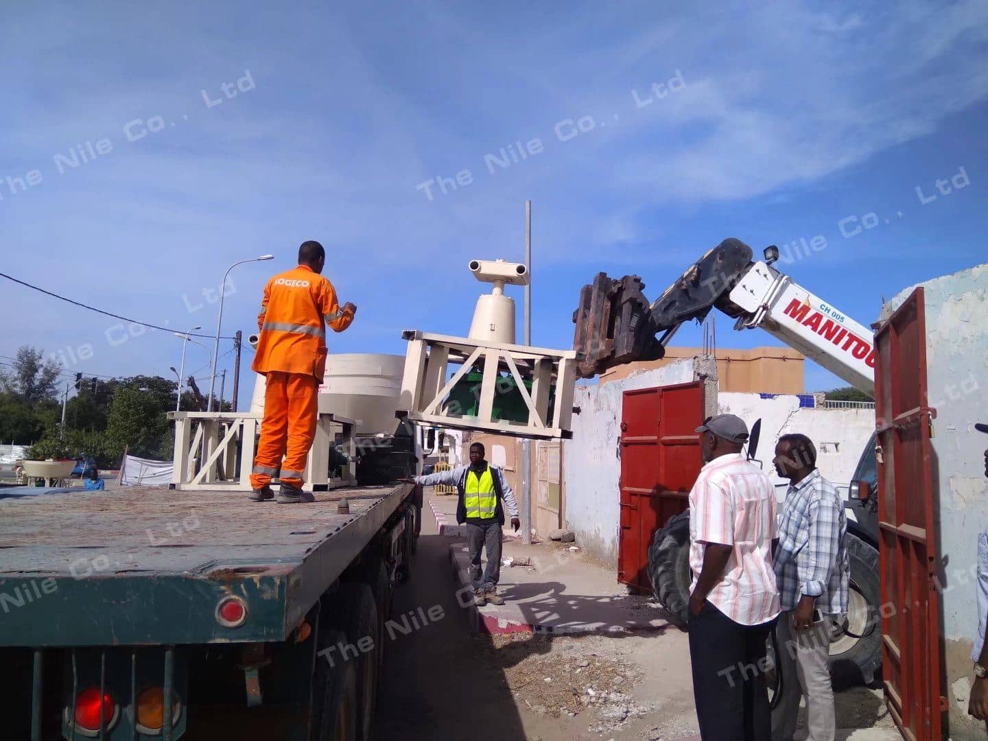 Unloading process of wet pan mill