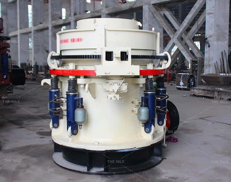 Cone crusher in the factory