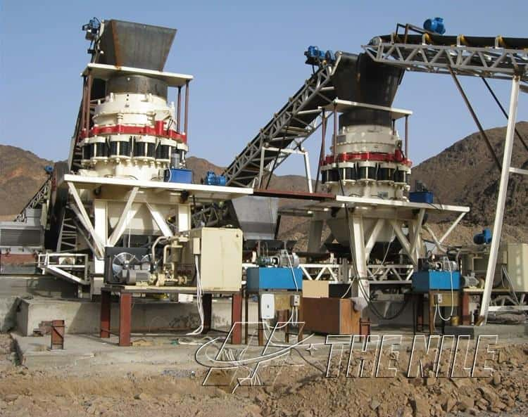 Symons Cone Crusher in working site