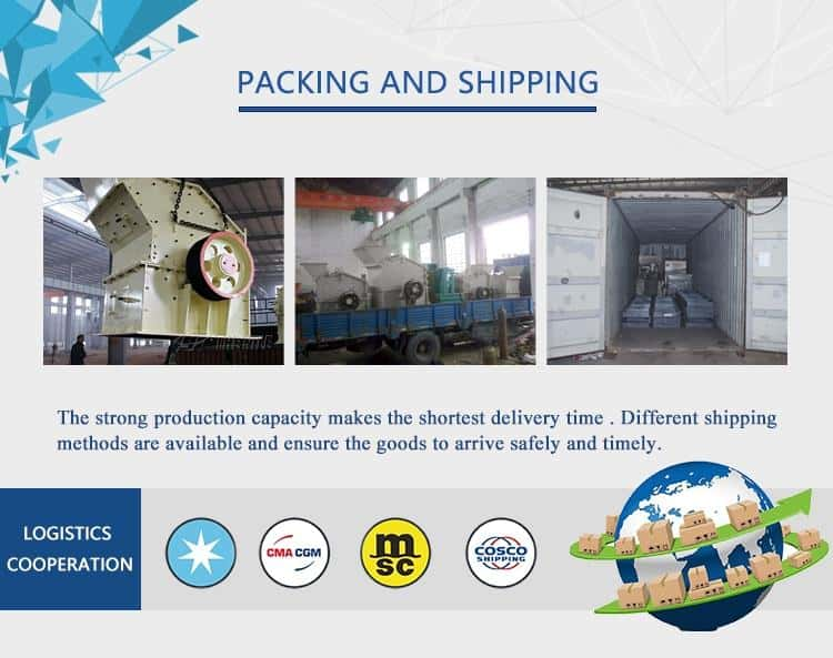 Shipping of accessories of High efficiency fine crusher 