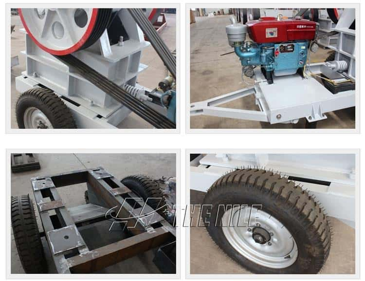 spare parts of Small Mobile Diesel Engine Jaw Crusher