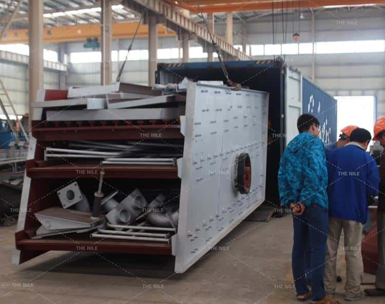 Shipping of sand making plant