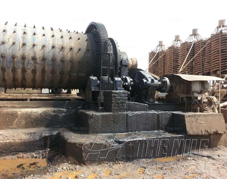 Spiral Chute and Ball Mill for mineral processing