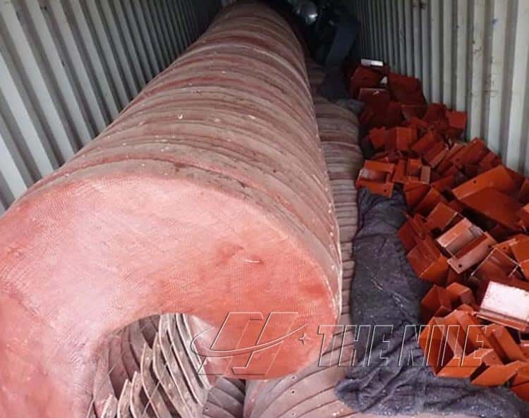 Packing and shipping of Spiral Chute