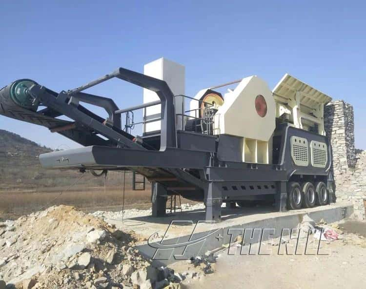 Mobile Jaw Crusher Station for granite crushing