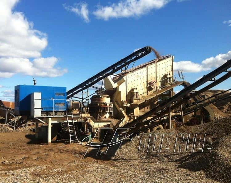 Mobile Cone Crusher Station for aggregate crushing