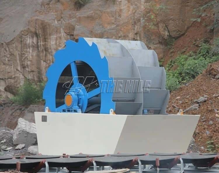 Bucket Wheel Sand Washer in quarry site