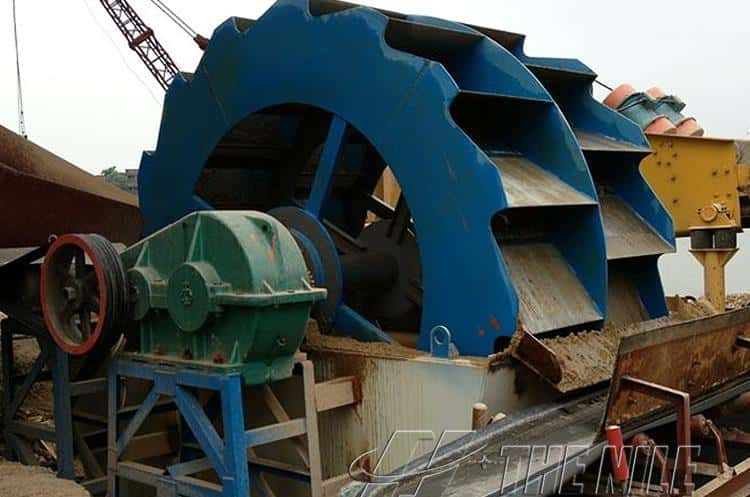 Operation of Bucket Wheel Sand Washer