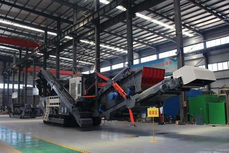 Impact Crawler Mobile Crushing Station in exhibition