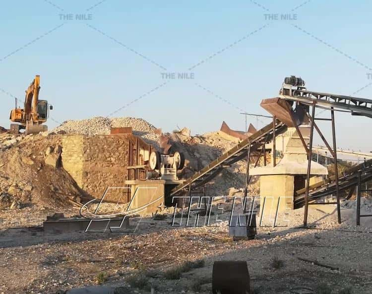 pex jaw crusher working site