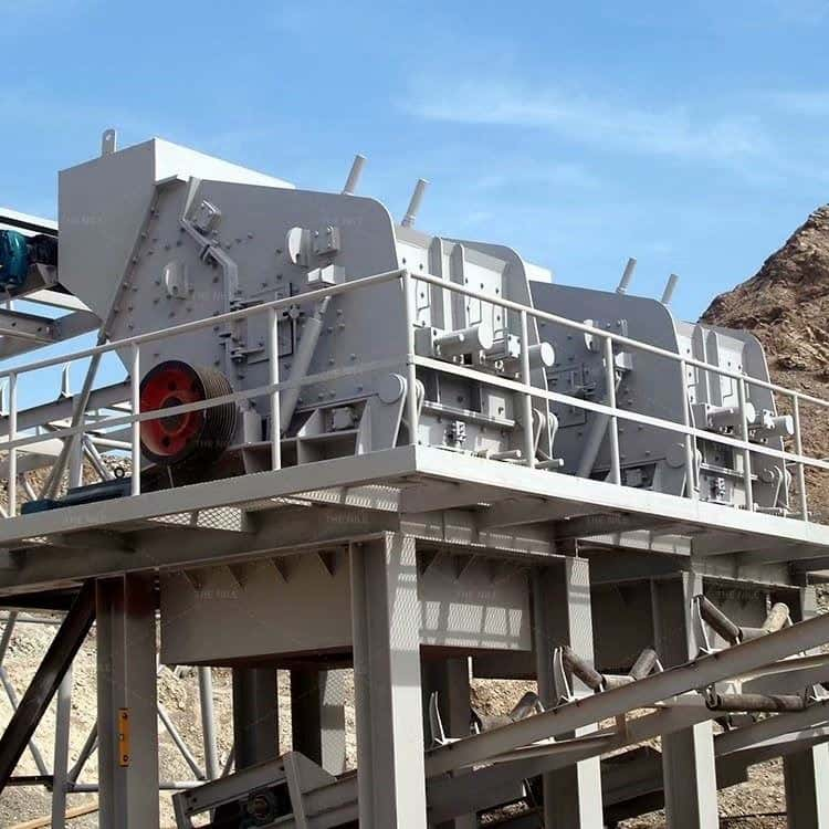 Horizontal Impact Crusher in quarry site