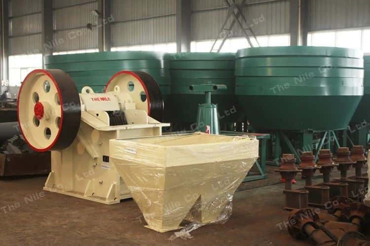 The structure of jaw crusher