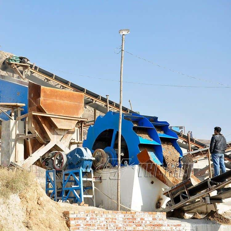 Sand Washer in Customer Site