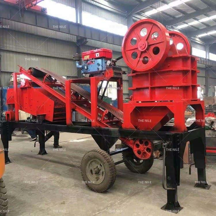 PE250X400 Mobile Stone Jaw Crusher with Disel Engine Factory