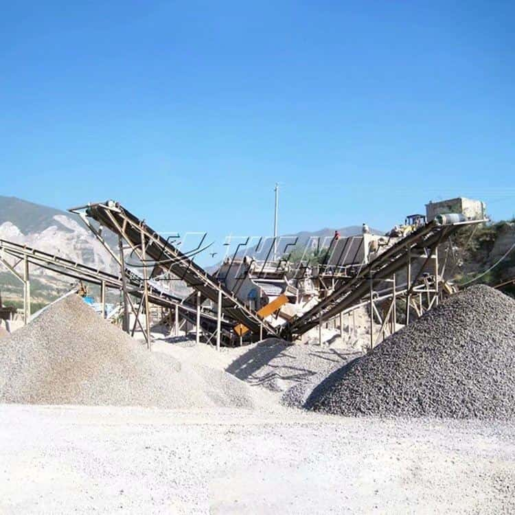 Working site of Sand and Gravel Aggregate Production Line