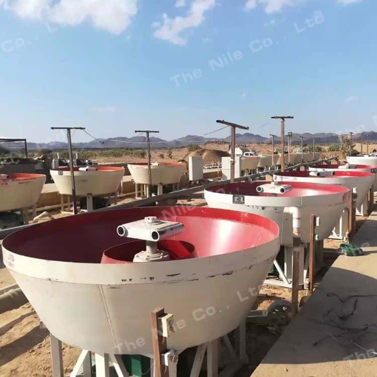 High Quality Gold Wet Pan Mill Working In Customer Site