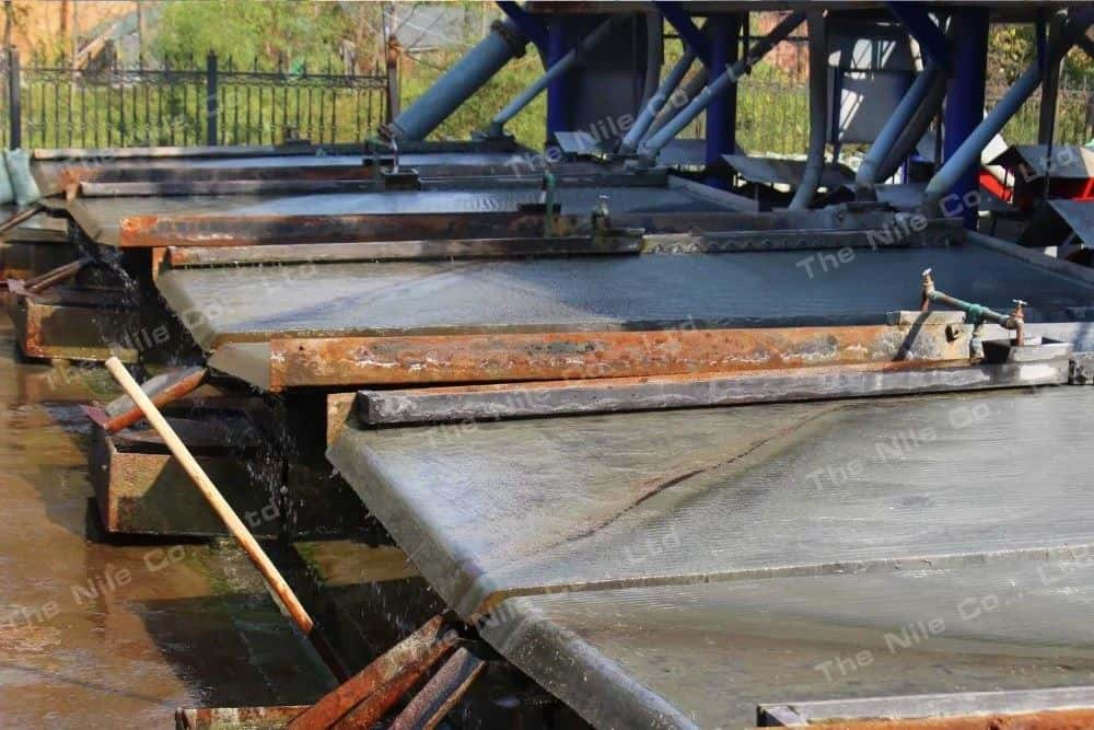 Shaking Table for Gold Processing In Gold Mining Site