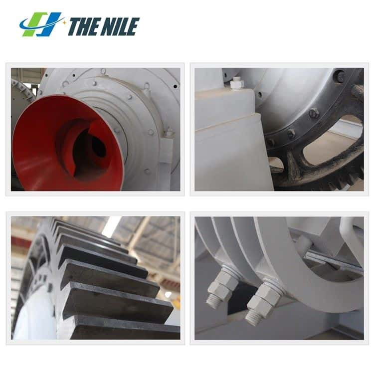 Structure and Wearing parts of Continuous Ball Mill