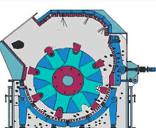 Working principle of Fine rock crusher