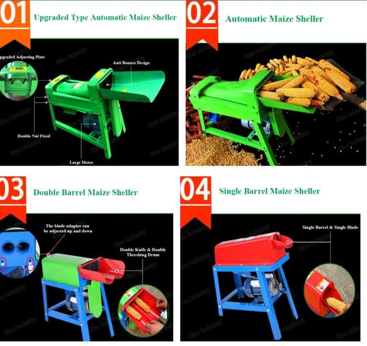 Different kinds Corn Sheller