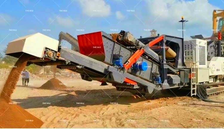 Operation Site of Crawler Mobile Crusher 