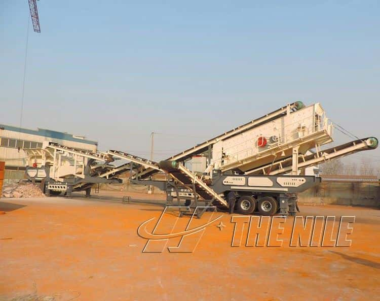 Tire mobile crusher for sale