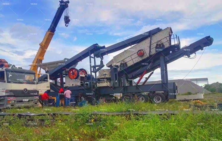 Installation of Movable stone crusher