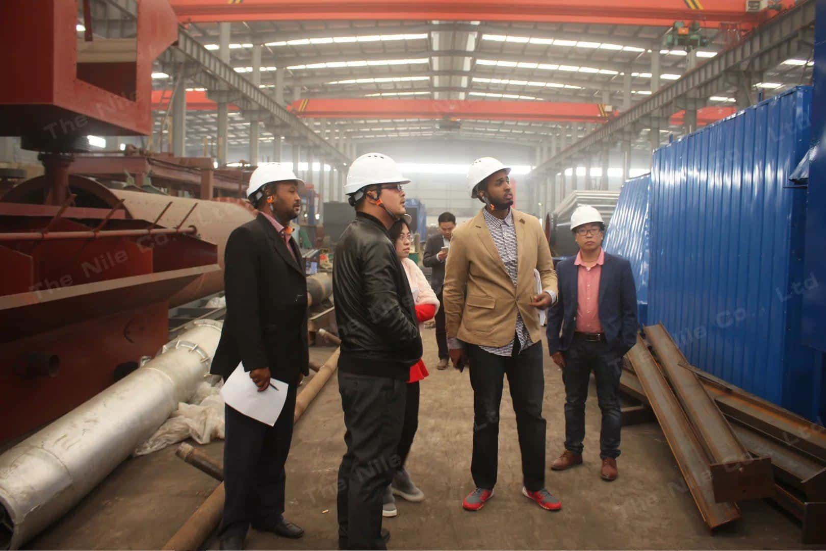 Costumer visit The Nile factory