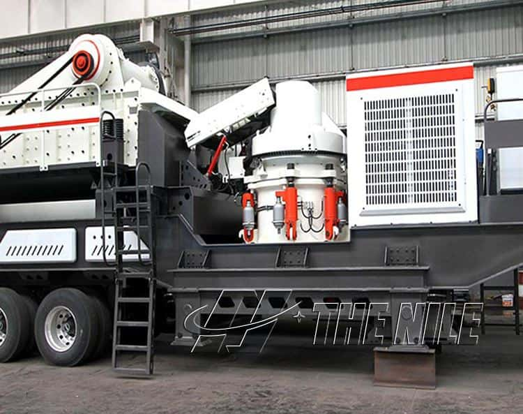 Mobile Cone Crusher Station in factory