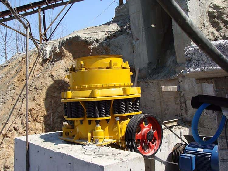 Symons Cone Crusher in working site