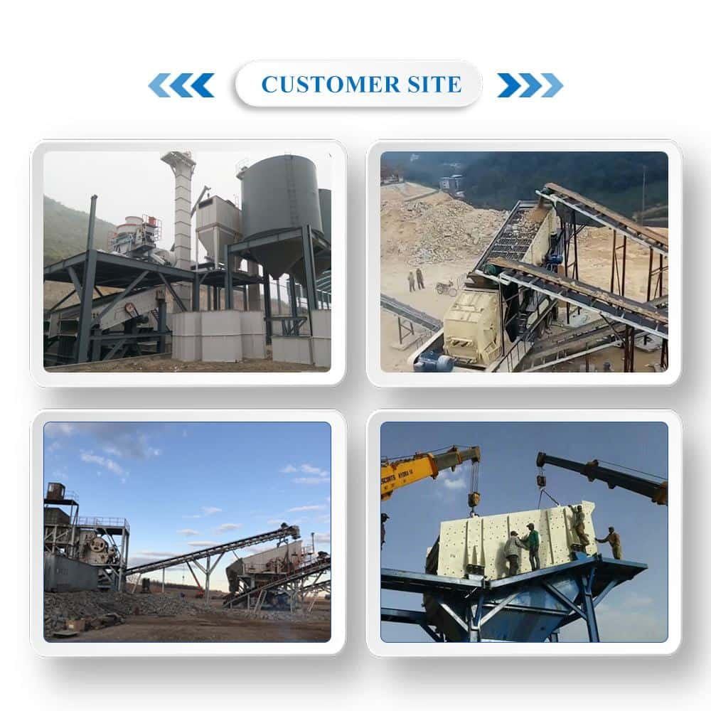 Vibrating screen customer case