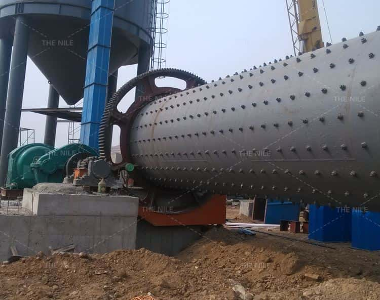 dry ball mill working site