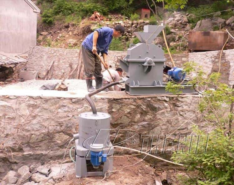 Centrifugal Gold Concentrator working site 