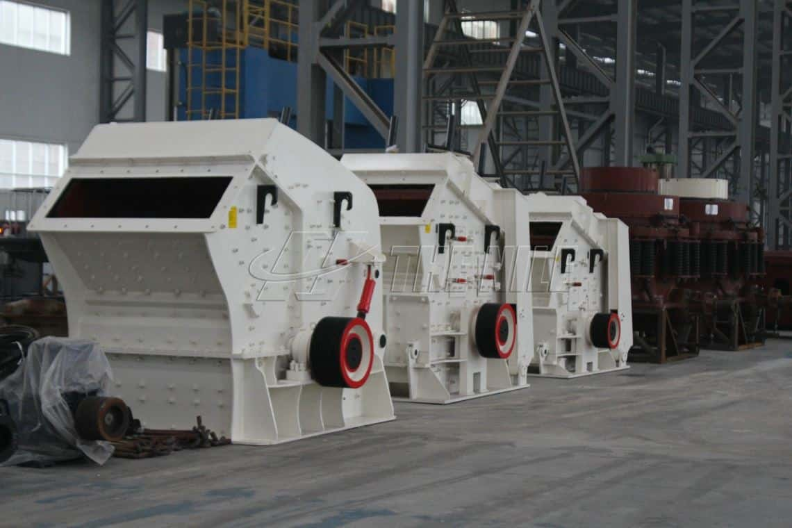 Impact crusher in factory