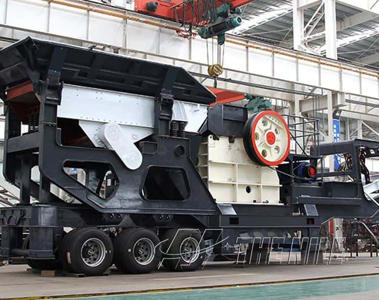 mobile jaw crushing plant