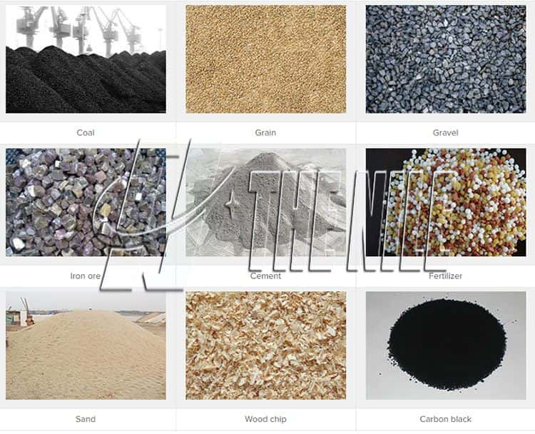 Applicable materials for belt conveyor