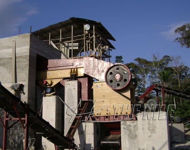 Jaw crusher plant