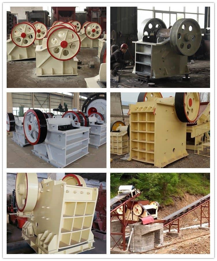 jaw crushing plant with different configuration