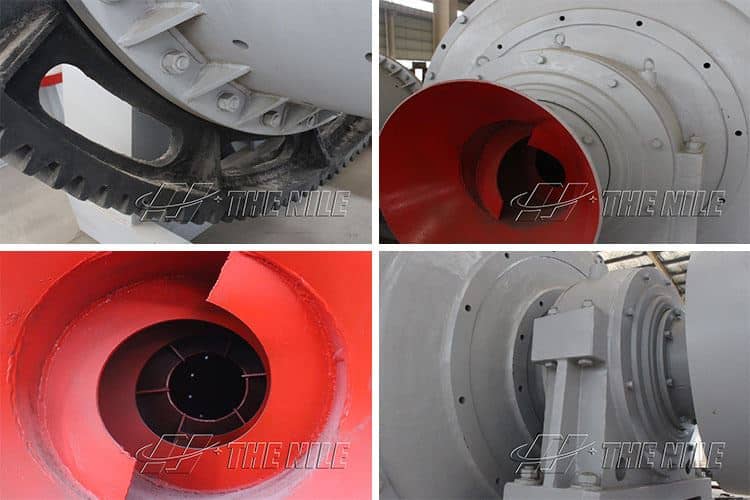 The components of the ball mill