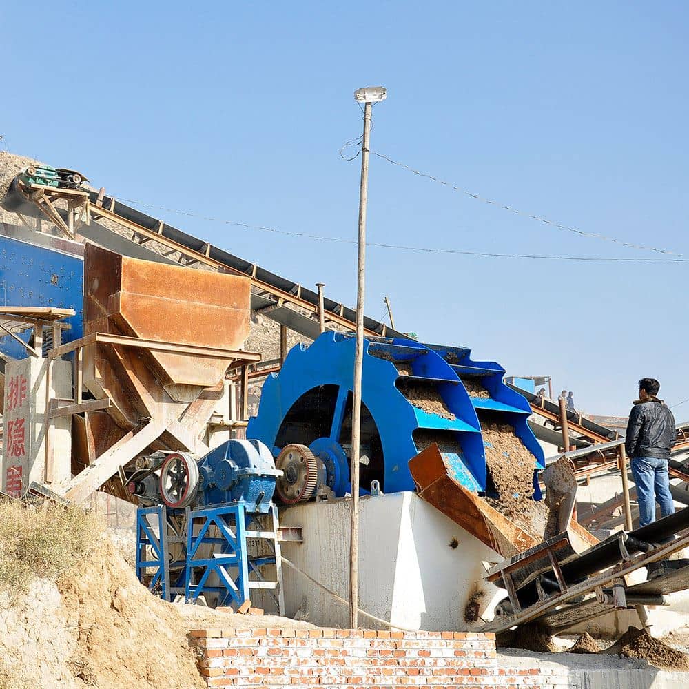 bucket wheel sand washer 