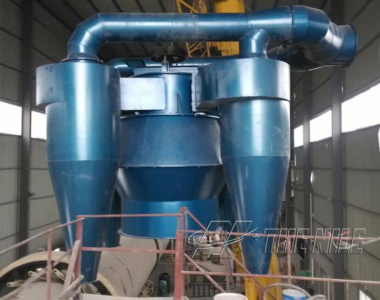 powder separator in factory